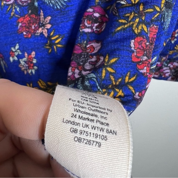 Free People Blue Floral Blouse - Picture 10 of 11